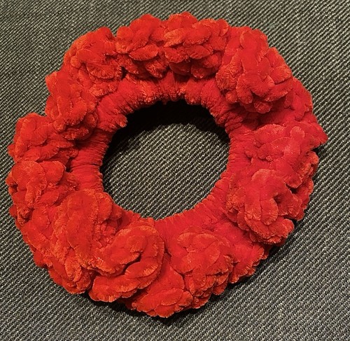 Scrunchie rot samtig weich - scrunchie,