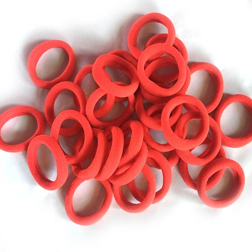 50x haargummi schwarz haarband - 50x,