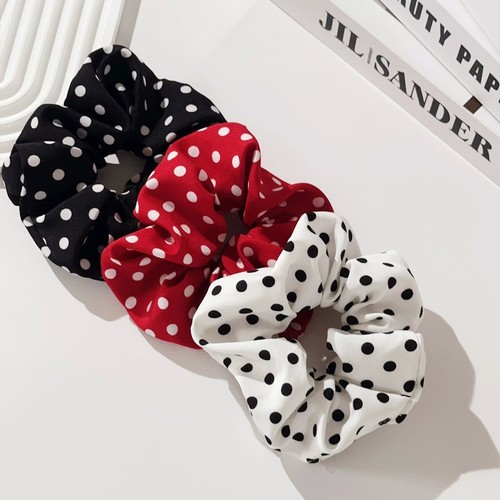 3er set scrunchies polka dots - scrunchies,