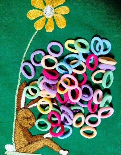 100 haargummi haarband mini - haarband,