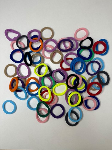 50x haargummi schwarz - haargummi,
