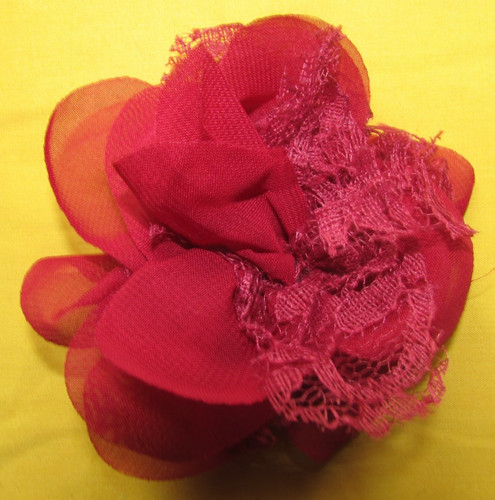 Damen haargummi blume brosche - haargummi,
