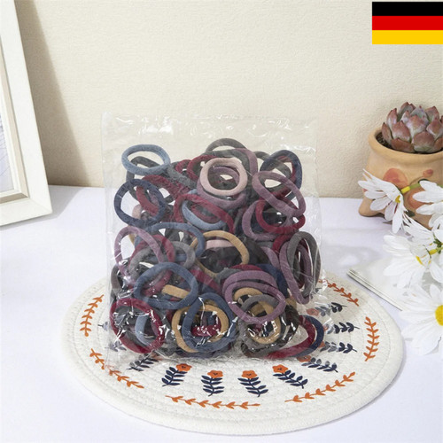 100x haargummi schwarz - haargummi,