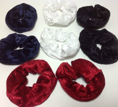 Samt scrunchie haargummi - x, samt-scrunchie