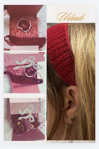 Gehäkeltes haarband und haar - ,