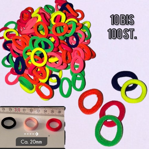 100 haargummi bunt schwarz - bunt,